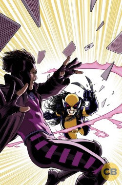 gambitgazette:  It’s unclear exactly what this piece of preview art is. Gambit was recently hinted as being a guest star in this February’s All-New X-Men #1.MU, which co-stars the character X-23. But this image was posted accompanying an article about