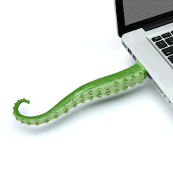 godtricksterloki:  ilovecephalopods:  thehauntedrocket:  USB Squirming Tentacle Simply plug this USB Squirming Tentacle into your USB port and it will fill your computer with unspeakable evils. The USB Squirming Tentacle will draw a small amount of power