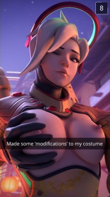 hentai-dreams-goddess-third: Your Guardian Angel is here 💛 Overwatch hentai collection part 10 💖 Feat Goddess Mercy 💛 Mercy 3D hentai porn gifs set 💙