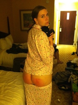 Bedtime spanking at my first spanking party! (2012)