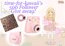 time-for-kawaii:  time-for-kawaii:Hiya everyone!As my last giveaway was so successful, I decided to host another one!Recently I got a Fujifilm Instax mini 8, and I loved it so much I decided to offer one up for grabs to one of you lovely people!So what