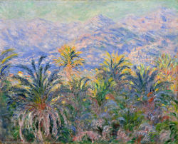 artist-monet:  Palm Trees at Bordighera, 1884, Claude Monet