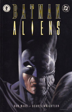 Batman/Aliens #1 (DC Comics, 1997). Cover art by Bernie Wrightson. From Anarchy Records in Nottingham.