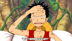 noquality:Favourite One Piece scenes → Luffy imitating Zoro and Sanji