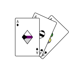 Cards belong to GaladnilienHetero-Greyaromantic Demisexual