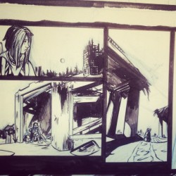 mrheathpants:  Mostly brush on this page #art #comic #comicart #comics #drawing #illustration #ink