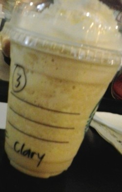cassandraclare:  *delighted* the-manila-institute:  uncured:  the-manila-institute:  clockworkpain:  sour-hearts:  I went to Starbucks last night and the bartender asked for my name and since I’m so much into the Shadowhunters’ world, i told him my