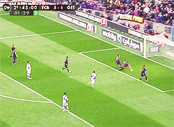 campnouforever:  Gerard Piqué’s 6-1 goal against Getafe 