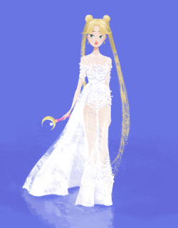 sailorfailures:  eastwoodwong:  Sailor Moon aka Princess Serenity in Elie Saab Spring 2014 Couture. Match made in Heaven.  Woah woah, our girl all on the Tumblr Radar! 