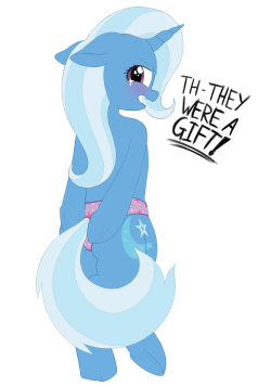 nsfwkevinsano:  zippysqrl:  Oh Trixie~ [Full size on Derpibooru] [Full size on InkBunny] [FurAffinity]  oh my, where can I get a pair of those?  you gift is my gift~ &lt; |D&rsquo;&ldquo;&rdquo;