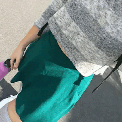 kittysmashh:A skirt that is too freaking short (lol I literally can’t bend lean over), knee socks, fresh new Vans… what you can’t see is the pout I’m wearing. 