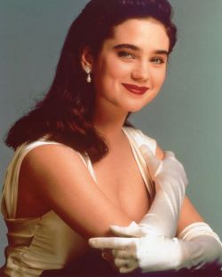 worldofglovefetish:  Jennifer Connelly in a publicity shot for The Rocketeer (1991). 