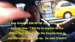 yougottahaveseoul:  slitmemory:  theverysarcasticscientist:  deathbydeadlifts:  thebabblingbandgeek:  sizvideos:  Bike Lanes by Casey Neistat - Video  That last one gets me  HA  this is such a fucking new york thing like wow i got a ticket for not being