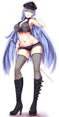 pantherrh:  [R-18] [Co] Esdeath | Pack [pixiv] NSFW Pack’s amazing fanart commission of Esdeath from Akame ga KILL! for someone.