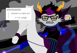 tatterdemalionamberite:  curlicuecal:  &gt; I was working on a whole Homestuck collection, but Eridan Ampora turns out to embody a disproportionately large subset of tumblr users.  UTTER BRILLIANCE 