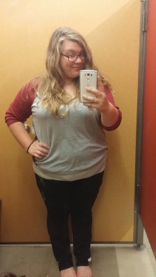 jess-lives:  Today Iâ€™m thankful for days off, fall clothes, massive sales, and paychecks with gross amounts of overtime. And for a fitting room experience that did not leave me devastated or angry. ðŸ™ŒðŸ™Œ  Send your own changing room pics to fyeahcell
