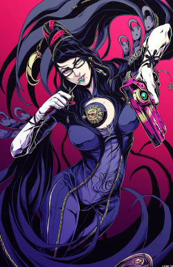 deadstarship:  You want to touch me? (please don’t :| ) lol Finished my Bayonetta  piece (finally)! Thank you to those who joined me in the process over  the weekend on Twitch. It was fun! Definitely kept me on task! :) Now enjoy it in it’s full glory!