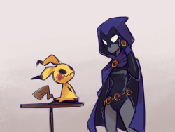 dar-draws:  eliyora:  dar-draws: you look fine to me Always reblog~  My cousin once showed me this from a facebook repost because he knows I like pokemon and teen titans, not knowing it was my art. Didnt tell him cuz then he’d look for my blog. 