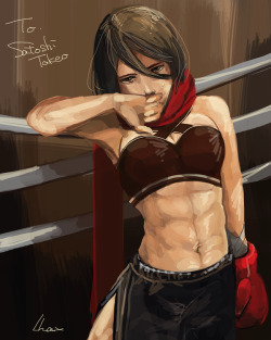 the-artistic-drawer:  Mikasa boxingby Lhax 
