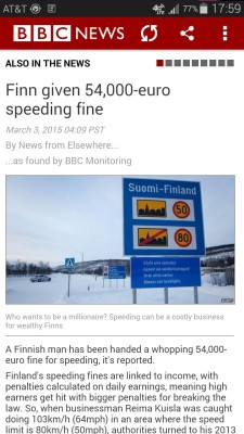edwad:ghostofcommunism:ultralaser:Finn given 54,000-euro speeding fine - http://www.bbc.co.uk/news/blogs-news-from-elsewhere-31709454A Finnish man has been handed a whopping 54,000-euro fine for speeding, it’s reported.Finland’s speeding fines are