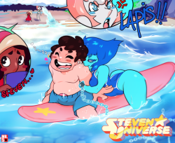 grimphantom2: ninsegado91:  misuta5star:    Chain Lapis: “I wish things can go back how it use to be. Summer time fun buddies.” *makes fart sounds* Steven:*laughing*  Lapis use your hand not me!“ Pearl: “Lapis!!” Connie: “Steven~!!”   
