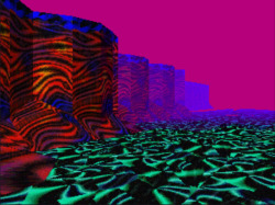lazybonesillustrations:  Some more amazing and super inspiring LSD Dream Emulator screen shots. I love the shitty pixelated gradients, and the water reminds me of Doom. (Screen shots from one of my favourite blogs lsddreamjournal)