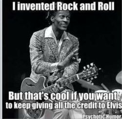 blackmanonthemoon:wakaflaquita: siddharthasmama:  king-emare:  darvinasafo:  Chuck Berry Rock n Roll was originally Black music.  thank you  Yes, him and little Richard never get their due smh  except…chuck berry didn’t invent rock n roll… Sister