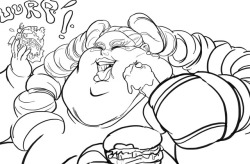 fatline: More July Sketches and WIP  Twintelle Sequence is still being worked on. Tease of her final weight size.   Along with some snippets from Multitask chapter one and some general sketches of Claire in costume 