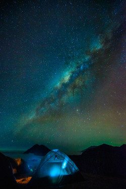 wonderous-world:  Under the Galaxy by Eko Sumartopo  Camp under the stars with me&hellip;