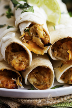 do-not-touch-my-food:  Honey Lime Chicken Taquitos