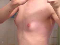 itsstyletrap:  So my tits actually look like tits now and not just cone shaped mounds of fat. Just had to share that with you all. Hope you don’t mind. ^_-