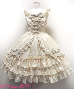 angelicprettyrelease:  Rose Garden Princess jumper skirt comes in ; ivory / pink / wine / navy / black size ; unknown price ; 40,824 yen 入って来。アイボリー/ピンク/ワイン/ネイビー/黒 サイズ。不明 価格; 40,824円 entre;