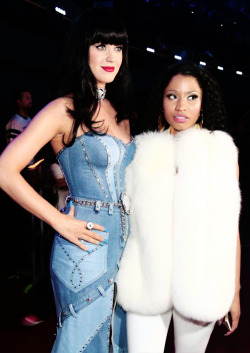 iheartkatyperry:  Katy and Nicki Minaj at the 2014 MTV Video Music Awards 