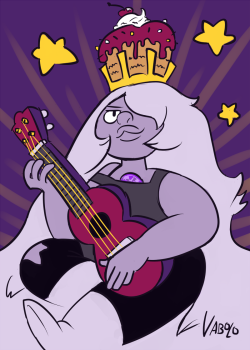 vabolo:  Steven Universe is quickly becoming one of my favourite cartoons, and Amethyst one of my favourite characters, so HERE’S A FANART 