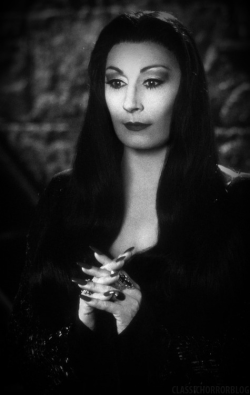 classichorrorblog:  Anjelica Huston as Morticia Addams from The Addams Family