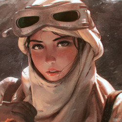 guweiz:I ♥ Star Wars. Even if you don’t, you should still ♥ Rey. SO much nerdgasm drawing this lol &gt;.&gt; Large version here: https://www.patreon.com/posts/rey-3946280