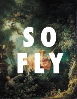 flyartproductions:  Swinging, Girl You’re So Fly To Me Jean-Honoré Fragonard, The Swing (c. 1767) / So Fly, Childish Gambino 