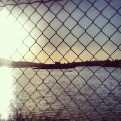 Went in a walk this morning , aha #sunrise #am #morning #walk #lake #water #border #hills #silhouette #sky #water #dope #cloudlife