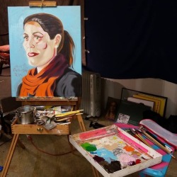 Working on a painting during portrait night.    #art #painting #figure #portrait #artistsontumblr #oilpainting #oils #artistsofinstagram  https://www.instagram.com/p/Bp8SldlFe0y/?utm_source=ig_tumblr_share&amp;igshid=1guj6cckz5jkc