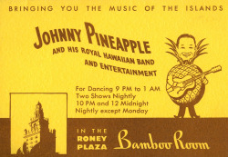 newhousebooks:  “Johnny Pineapple&quot; Tourist brochure, c.1957, from my collection. 