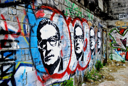 fuldagap:  Salvador Allende graffiti in Montreal, Canada.  
