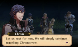 calamitaswrath:  Fire Emblem Awakening AU where the Avatar is named Chrom, and Chrom constantly makes pun with his name.(Captions included) 