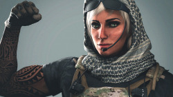 So i tried my best, and gave it a shot to make her look more like her actual operator profile. Keep in mind i’m not experienced with texture work at all, and adding the black stripes is a bit too challenging to me for now. (in terms of knowing where