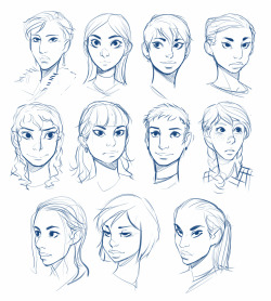 buttsmithy:  Trying into different head shapes 