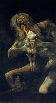 Francisco Goya. Saturn Devouring His Son.Â 1819.