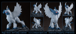 emilysculpts:  Commission - Mega Absol Please note, this piece was a commission and is not for sale. While I do take commissions (see below), I do not remake pieces that I have already made. Thank you for your understanding. Materials : Sculpey Firm,