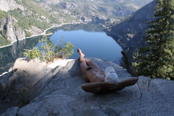 naked-hiker:  Wow! What a great place to rest after a hike!
