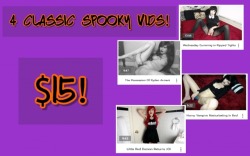 rydenarmani:want some classic spooky content for cheap? ฟ for all four vids! this will only be available this weekend, so don’t miss out! IM or email for payment details rydenarmani@yahoo.com ((or you can simply use the ‘make it rain’ button on