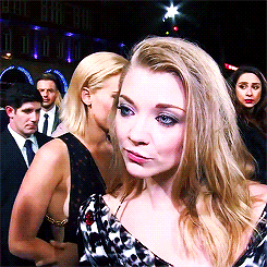 karenerotictxt:  jenniferlawrencedaily:  Jennifer Lawrence ‘interview bombs’ Natalie Dormer with huge kiss at Mockingjay Part 2 premiere    Id like to watch these two later at the after party.