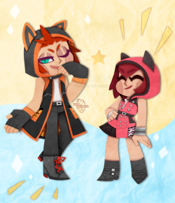 venacoeurva: Radiant Redhead siblings, BUT with matching kitty ears -Don’t reupload/edit/use without proper credit, ask first please- Please do not tag as the ship, otp, or anything similar. 